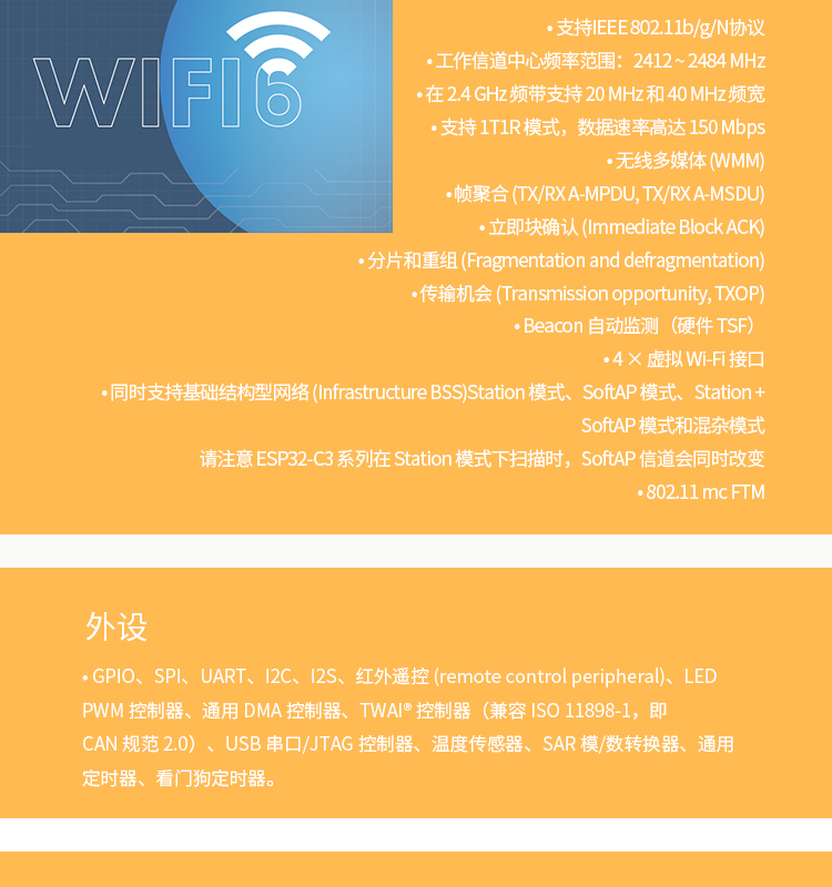 乐鑫一级代理商ESP32-C3-MINI-1 wifi与蓝牙一体模块wifi模组厂商