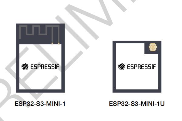 物联网无线模组ESP32­S3­MINI­1/ESP32­S3­MINI­1U