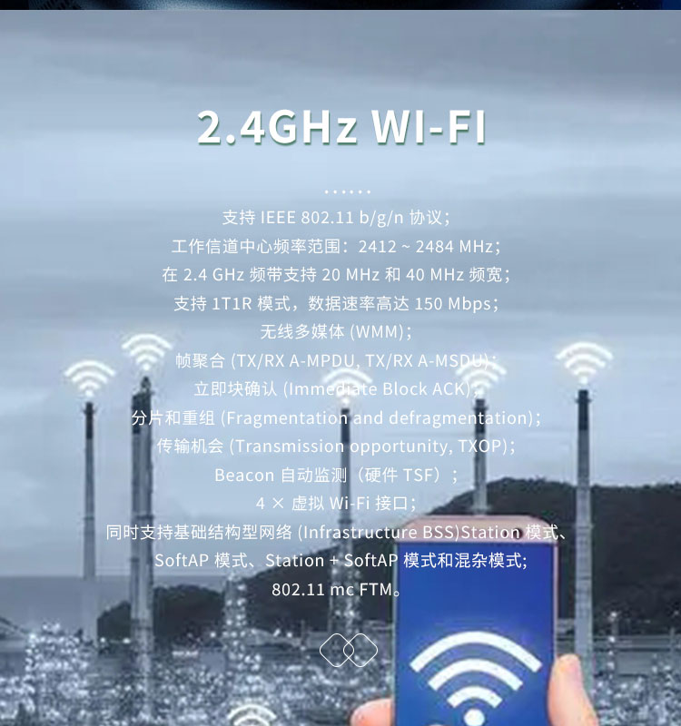 乐鑫官网ESP32-C3-WROOM-02U通用型Wi-Fi和低功耗蓝牙(Bluetooth LE)模组无线接收芯片